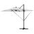 Umbrela Cantilever Roma cu LED-uri, Bej, 286x285x270 cm, din aluminiu GartenMobel Dekor