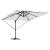 Umbrela Cantilever Roma cu LED-uri, Bej, 286x285x270 cm, din aluminiu GartenMobel Dekor