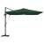 Umbrela cantilever Roma cu LED-uri, verde, 286x285x270 cm, aluminiu GartenMobel Dekor