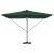 Umbrela cantilever Roma cu LED-uri, verde, 286x285x270 cm, aluminiu GartenMobel Dekor
