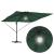 Umbrela cantilever Roma cu LED-uri, verde, 286x285x270 cm, aluminiu GartenMobel Dekor