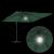 Umbrela cantilever Roma cu LED-uri, verde, 286x285x270 cm, aluminiu GartenMobel Dekor