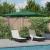 Umbrela cantilever Roma cu LED-uri, verde, 286x285x270 cm, aluminiu GartenMobel Dekor