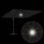 Umbrela Cantilever Roma cu LED-uri negre 286 x 285 x 270 cm din aluminiu GartenMobel Dekor