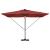 Umbra Parasol Cantilever Roma cu LED-uri - , Terracotta, 286 x 285 x 270 cm, Aluminiu GartenMobel Dekor