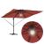 Umbra Parasol Cantilever Roma cu LED-uri - , Terracotta, 286 x 285 x 270 cm, Aluminiu GartenMobel Dekor