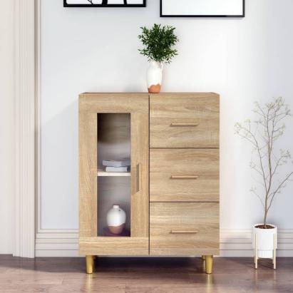 Dulap, stejar sonoma, 69,5x34x90 cm, lemn compozit GartenMobel Dekor