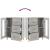 Dulap, gri beton, 69,5x34x90 cm, lemn compozit GartenMobel Dekor