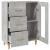 Dulap, gri beton, 69,5x34x90 cm, lemn compozit GartenMobel Dekor