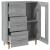 Dulap, gri sonoma, 69,5x34x90 cm, lemn compozit GartenMobel Dekor