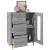 Dulap, gri sonoma, 69,5x34x90 cm, lemn compozit GartenMobel Dekor