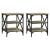 Mese laterale 2 buc. stejar sonoma 40x42x50 cm lemn compozit GartenMobel Dekor