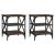 Mese laterale, 2 buc. stejar maro 40x42x50 cm lemn prelucrat GartenMobel Dekor