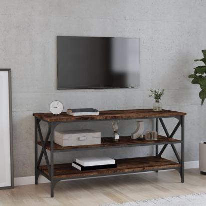 Comodă TV, stejar fumuriu, 100x40x50 cm, lemn prelucrat GartenMobel Dekor