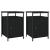 Noptiere, 2 buc., negru, 40x42x60 cm, lemn prelucrat GartenMobel Dekor