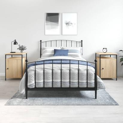 Noptiere, 2 buc., stejar sonoma, 40x42x60 cm, lemn prelucrat GartenMobel Dekor