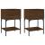 Noptiere, 2 buc., stejar maro, 40,5x31x60 cm, lemn compozit GartenMobel Dekor