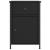 Noptieră, negru, 40x42x60 cm, lemn prelucrat GartenMobel Dekor