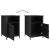 Noptiere, 2 buc., negru, 40x42x60 cm, lemn prelucrat GartenMobel Dekor