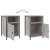 Noptiere, 2 buc., gri sonoma, 40x42x60 cm, lemn prelucrat GartenMobel Dekor
