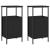 Noptiere, 2 buc., negru, 41x31x80 cm, lemn prelucrat GartenMobel Dekor