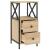 Noptiere, 2 buc., stejar sonoma, 34x35,5x70 cm, lemn compozit GartenMobel Dekor