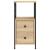 Noptiere, 2 buc., stejar sonoma, 34x35,5x70 cm, lemn compozit GartenMobel Dekor