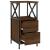 Noptiere, 2 buc., stejar maro, 34x35,5x70 cm, lemn compozit GartenMobel Dekor