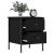Noptieră, negru, 40x42x50 cm, lemn compozit GartenMobel Dekor