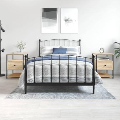 Noptiere, 2 buc., stejar sonoma, 40x42x56 cm, lemn compozit GartenMobel Dekor