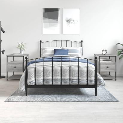 Noptiere, 2 buc., gri sonoma, 40x42x56 cm, lemn compozit GartenMobel Dekor