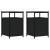 Noptiere, 2 buc., negru, 40x42x60 cm, lemn prelucrat GartenMobel Dekor