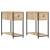 Noptiere, 2 buc., stejar sonoma, 30x60x60 cm, lemn prelucrat GartenMobel Dekor