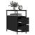 Noptiere, 2 buc., negru, 30x60x60 cm, lemn prelucrat GartenMobel Dekor