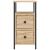 Noptiere, 2 buc., stejar sonoma, 30x60x60 cm, lemn prelucrat GartenMobel Dekor