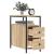 Noptiere, 2 buc., stejar sonoma, 30x60x60 cm, lemn prelucrat GartenMobel Dekor