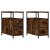 Noptiere, 2 buc., stejar afumat, 30x60x60 cm, lemn prelucrat GartenMobel Dekor