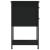 Noptiere, 2 buc., negru, 32x42x70 cm, lemn compozit GartenMobel Dekor