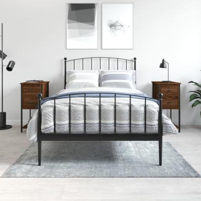 Noptiere, 2 buc., stejar maro, 32x42x70 cm, lemn compozit GartenMobel Dekor