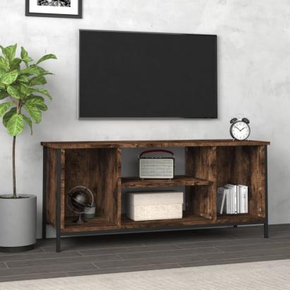 Comodă TV, stejar afumat, 102x35x45 cm, lemn prelucrat GartenMobel Dekor