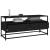 Dulap TV, negru, 100x35x45 cm, lemn prelucrat GartenMobel Dekor