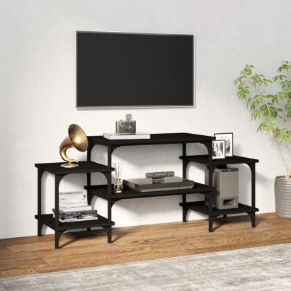 Comodă TV, negru, 117x35x52 cm, lemn prelucrat GartenMobel Dekor