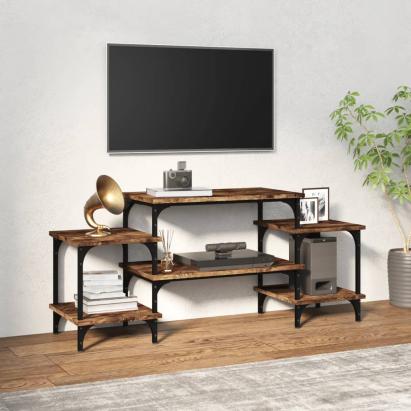 Comodă TV, stejar afumat, 117x35x52 cm, lemn prelucrat GartenMobel Dekor