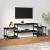 Dulap TV, negru, 157x35x52 cm, lemn prelucrat GartenMobel Dekor