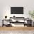 Dulap TV, negru, 157x35x52 cm, lemn prelucrat GartenMobel Dekor