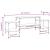 Dulap TV, gri sonoma, 157x35x52 cm, lemn prelucrat GartenMobel Dekor