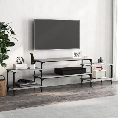 Dulap TV, gri sonoma, 197x35x52 cm, lemn prelucrat GartenMobel Dekor