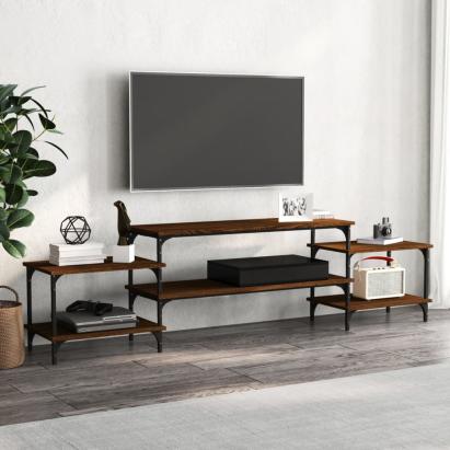 Comodă TV, stejar maro, 197x35x52 cm, lemn prelucrat GartenMobel Dekor