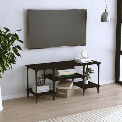 Comodă TV, negru, 102x35x45,5 cm, lemn prelucrat GartenMobel Dekor