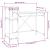 Birou cu rafturi, stejar sonoma 105x50x90 cm lemn compozit/fier GartenMobel Dekor
